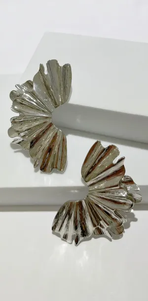 What a Statement Piece Silver Earrings
