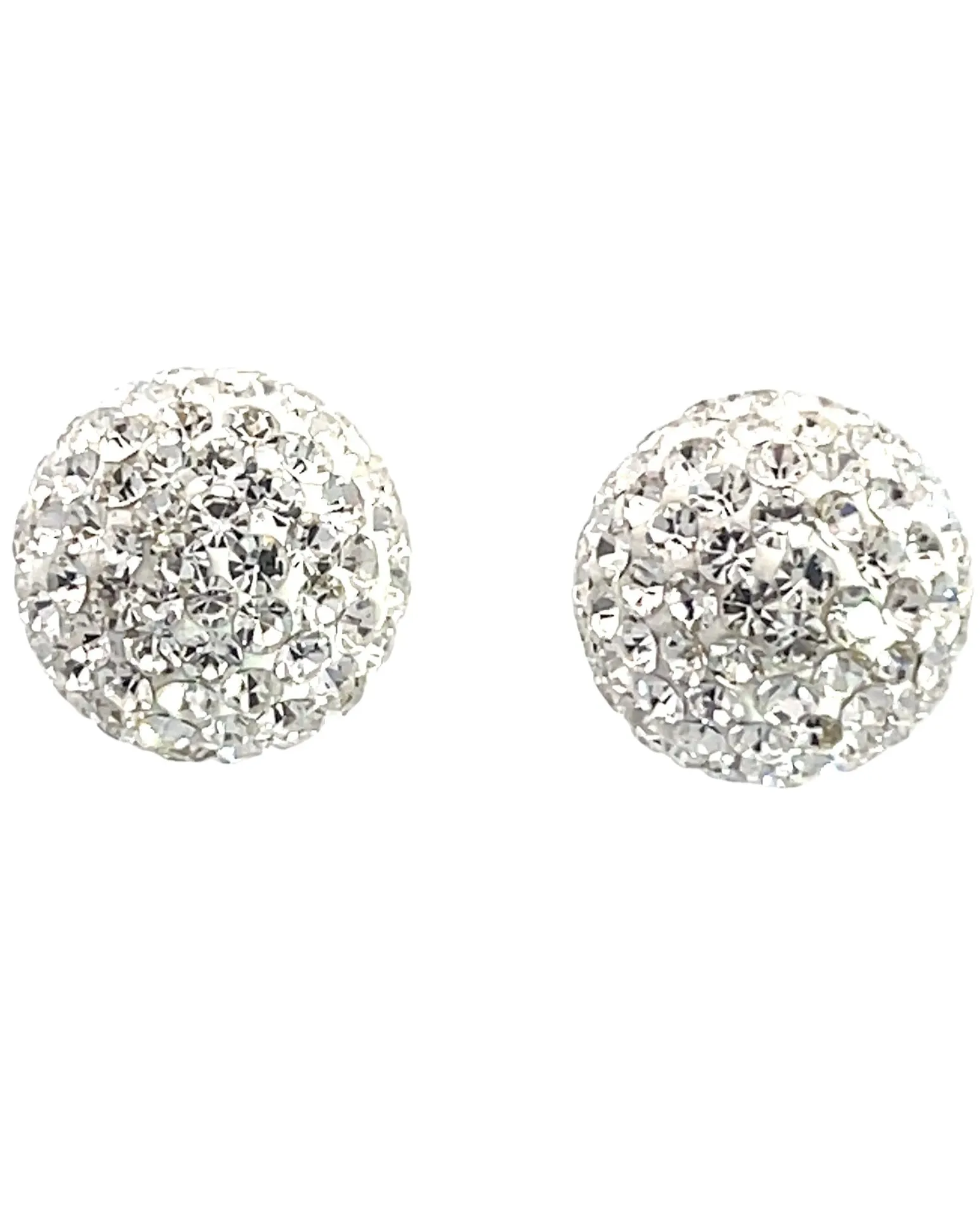 White Crystal Stud Earring