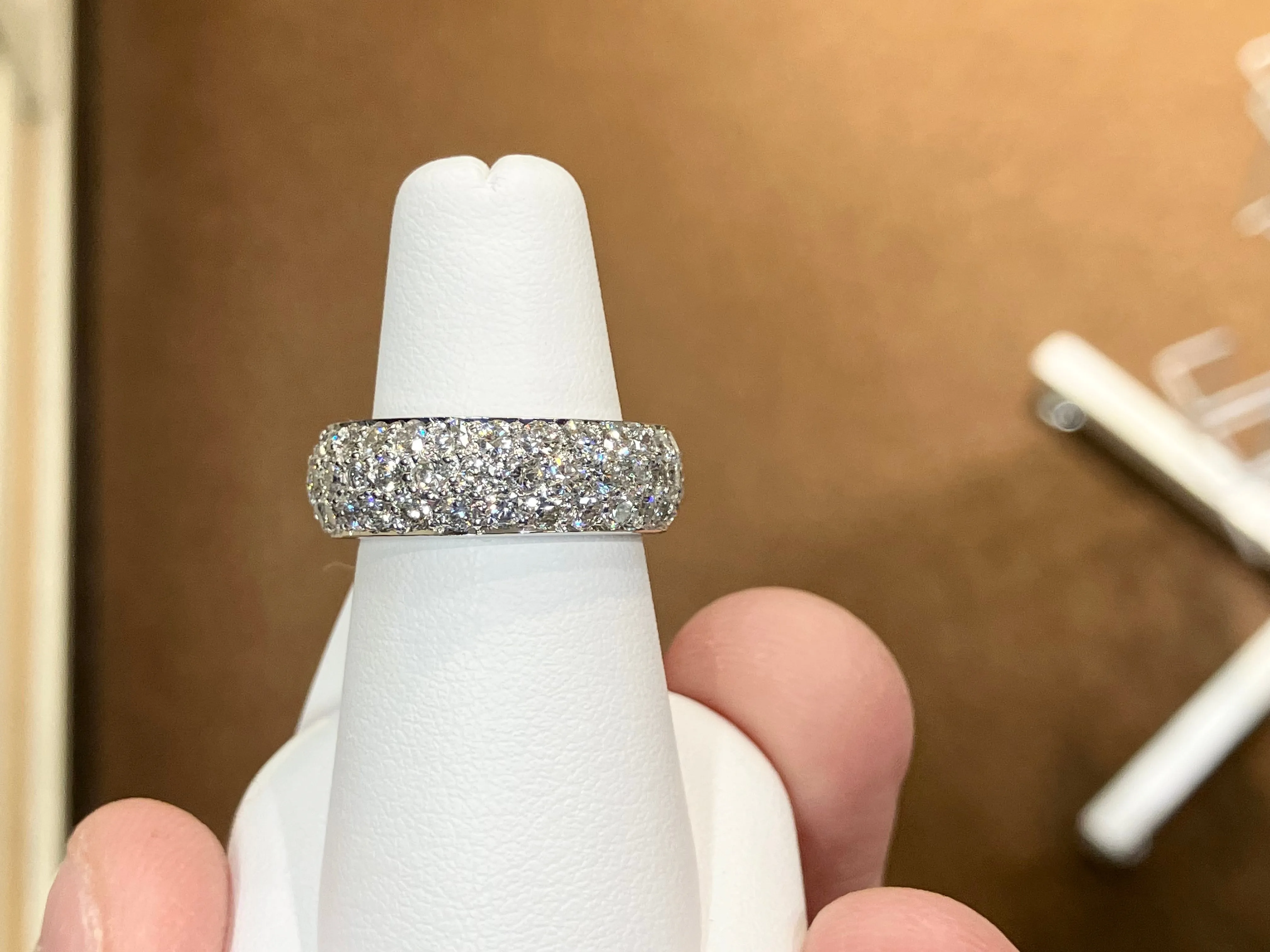 White Gold Natural Diamond Eternity Ring