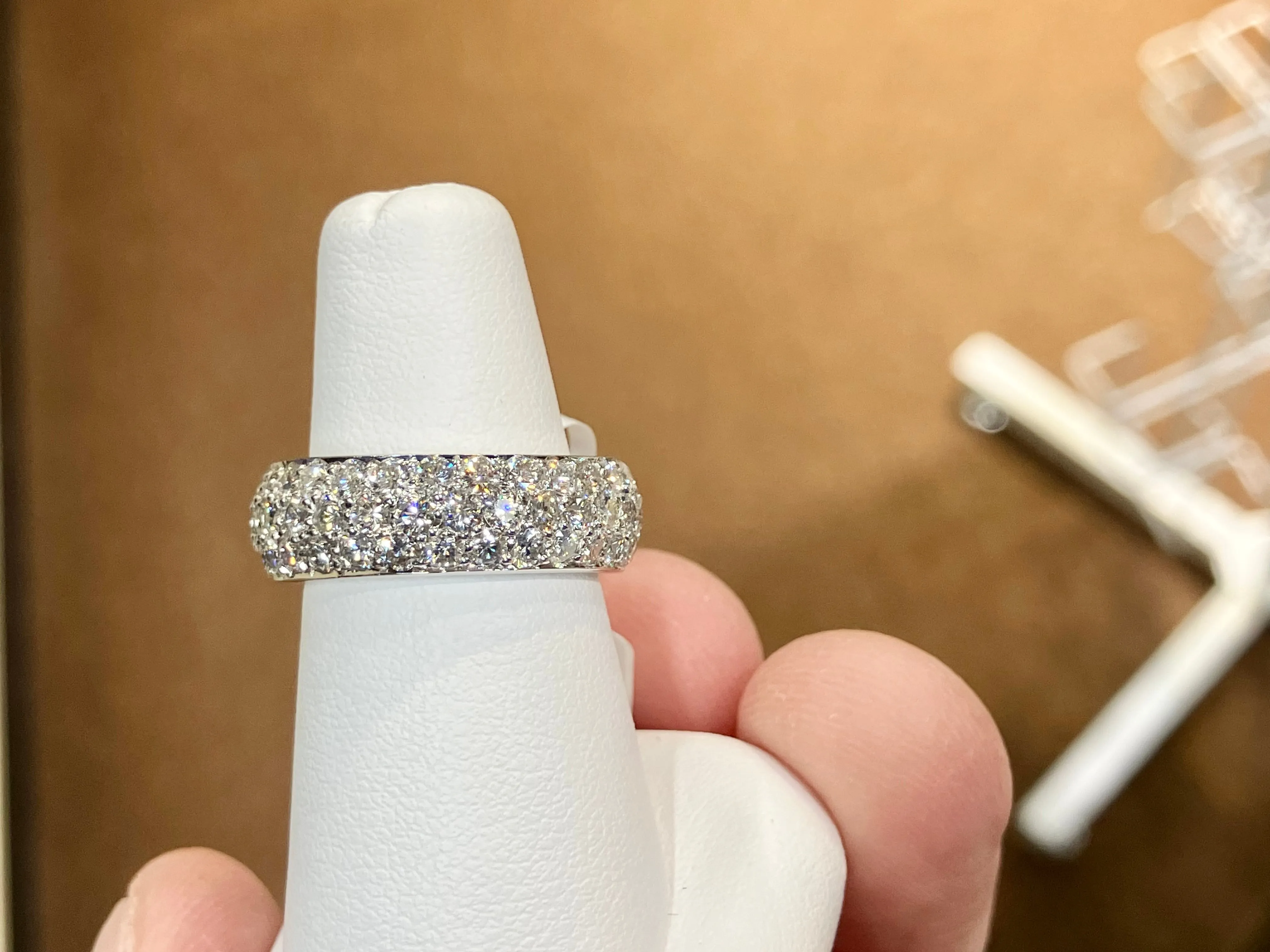 White Gold Natural Diamond Eternity Ring