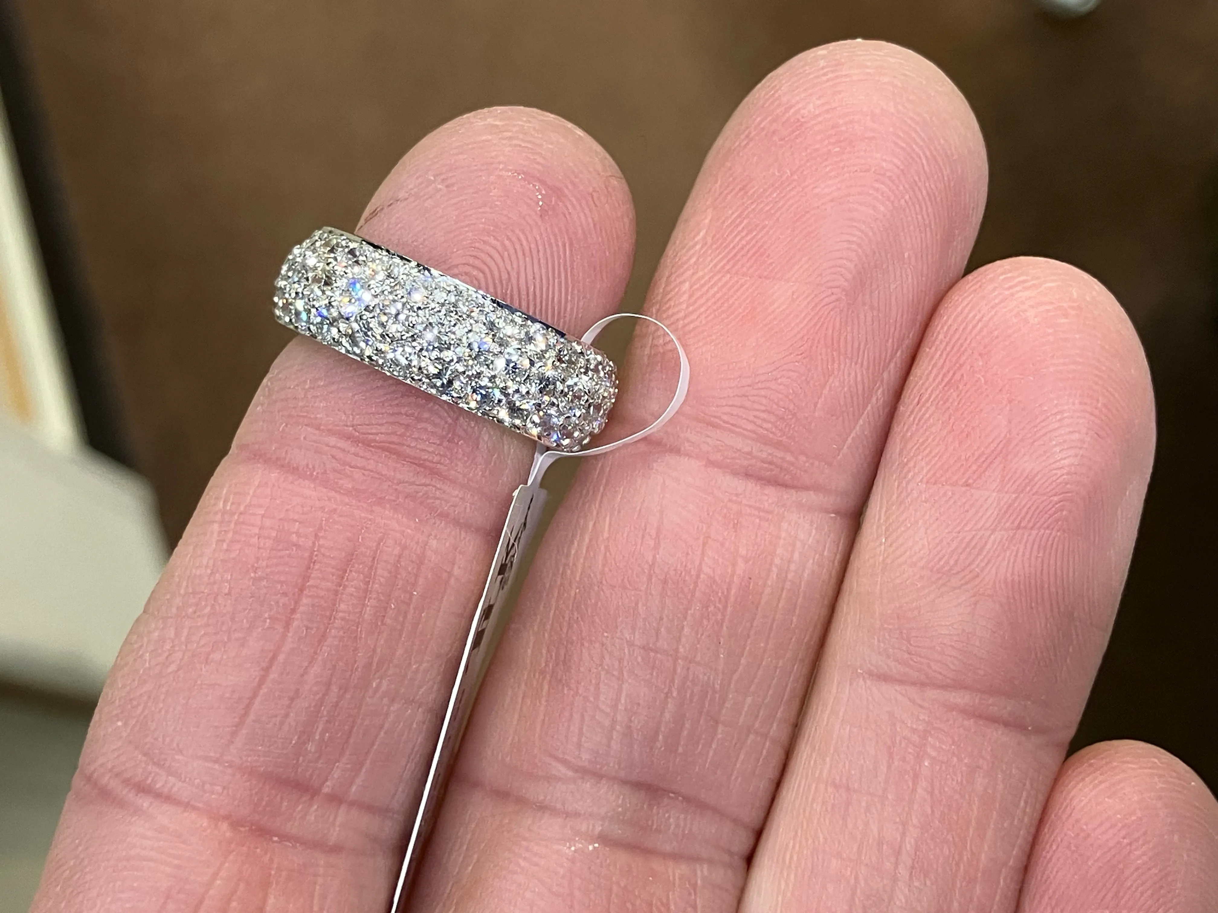 White Gold Natural Diamond Eternity Ring