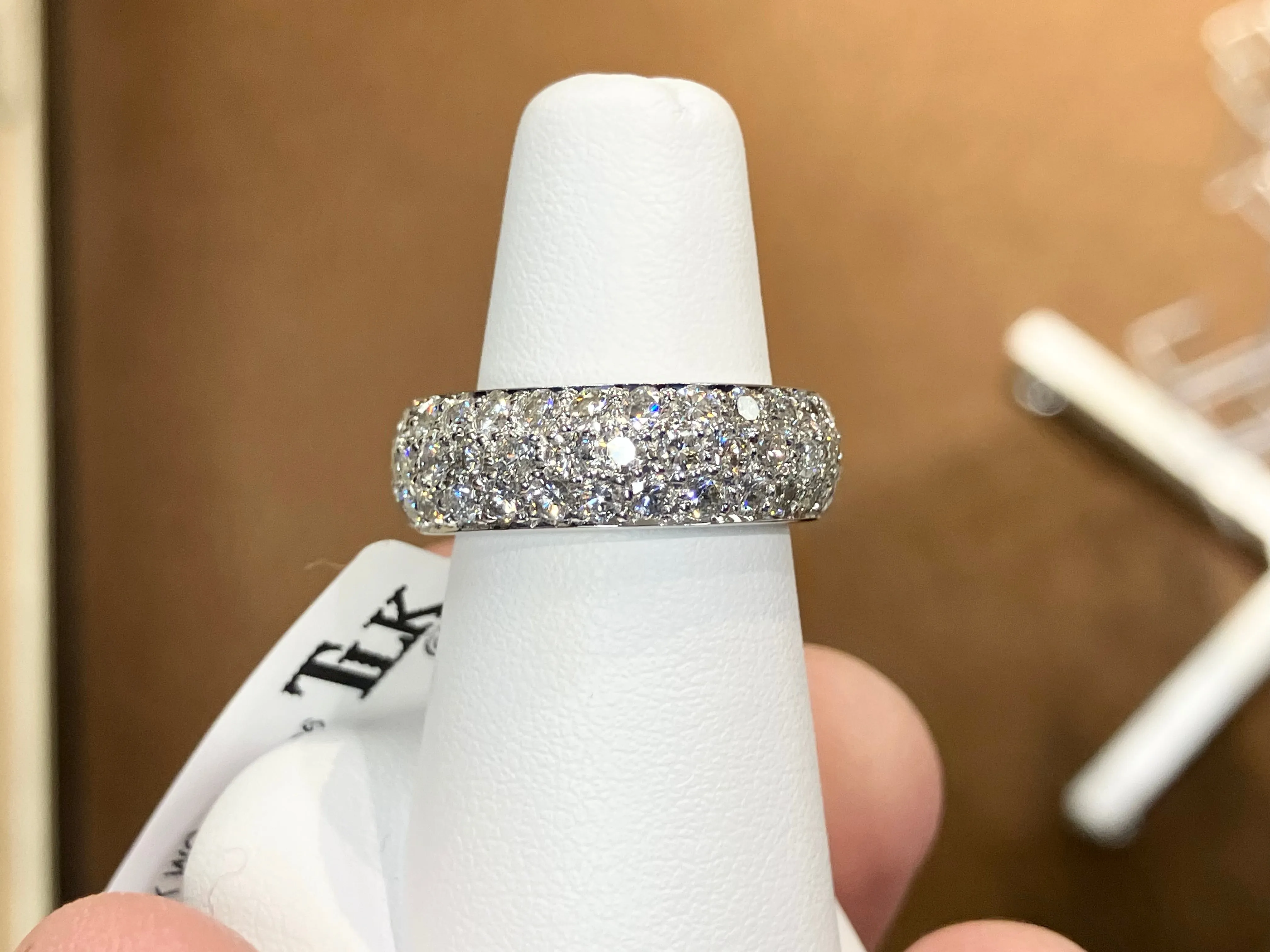 White Gold Natural Diamond Eternity Ring