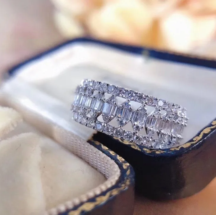 Womans Diamond Ring / Iced Out Ring / Womens Iced Out Ring / Engagement Ring, big diamond ring, promise ring, eternity ring, iced out ring