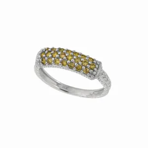 YELLOW DIAMOND RING 14K GOLD (0.5 CTW)