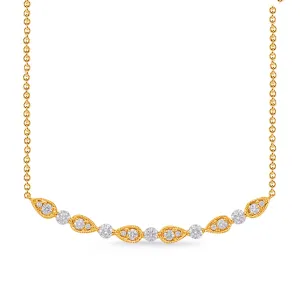 Yellow Gold Diamond Necklace