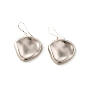 Zoey -  Sterling Silver Petal Shaped Dangle Earrings
