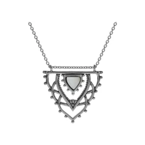Zora art nouveau style necklace with mother of pearl